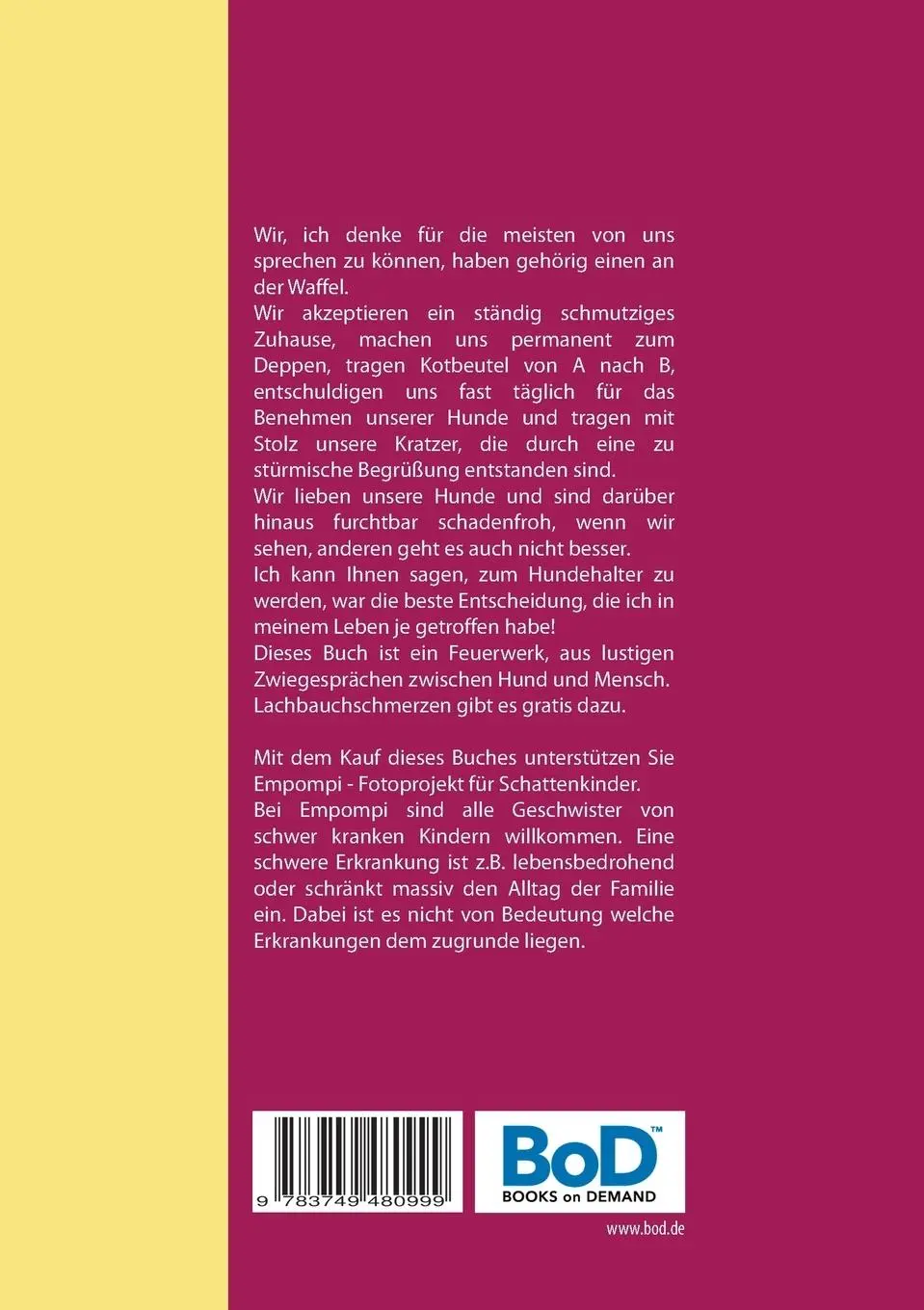 Rückseite: 9783749480999 | Brösel &amp; Max | 8 Pfoten für ein Halleluja | Andree Ludwig | Buch