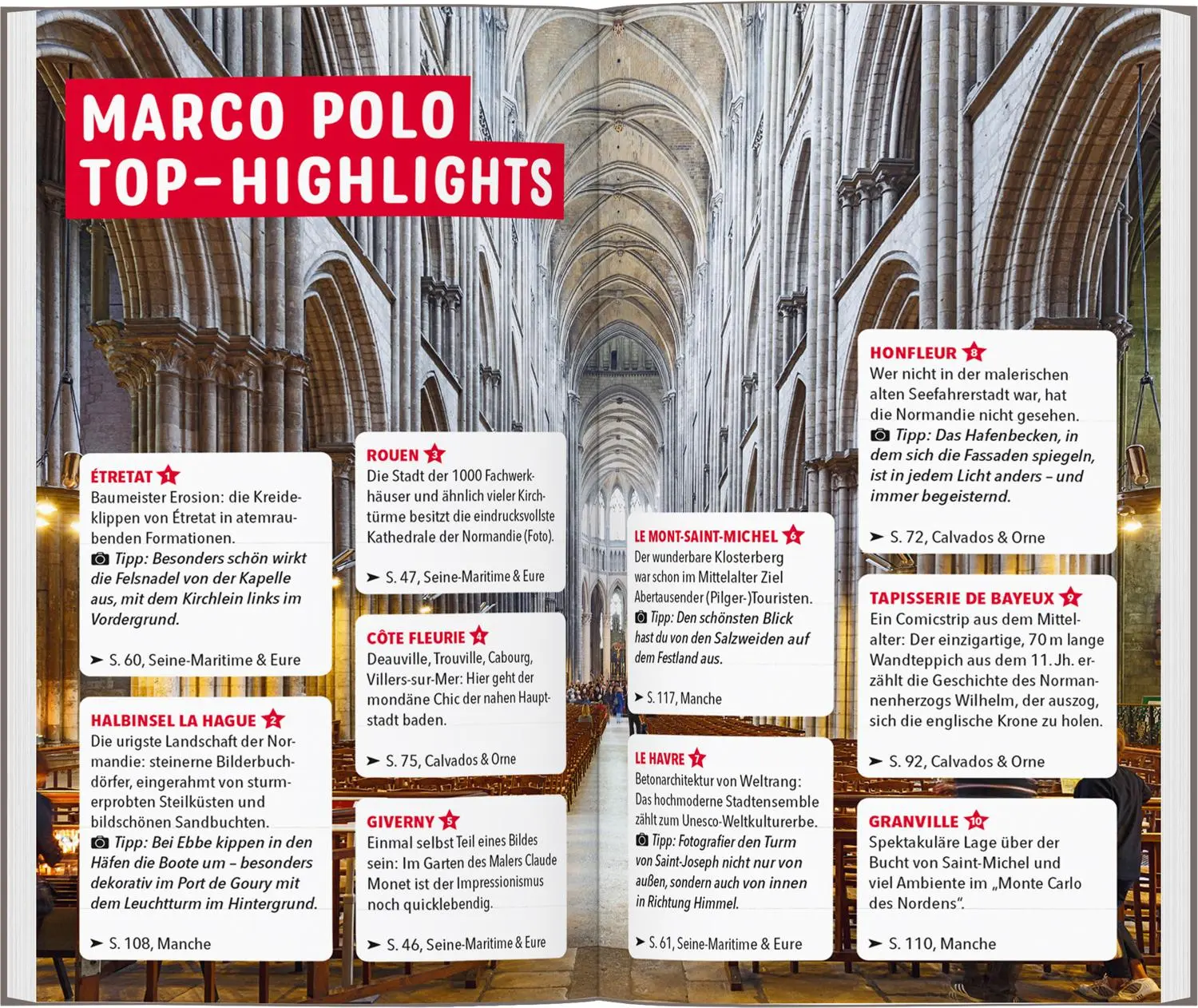 Bild: 9783829740999 | MARCO POLO Reiseführer Normandie | Stefanie Bisping (u. a.) | Buch