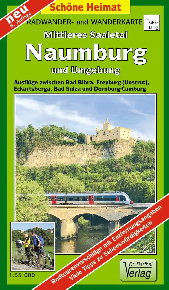 Cover: 9783895910999 | Radwander- und Wanderkarte Mittleres Saaletal Naumburg und Umgebung...
