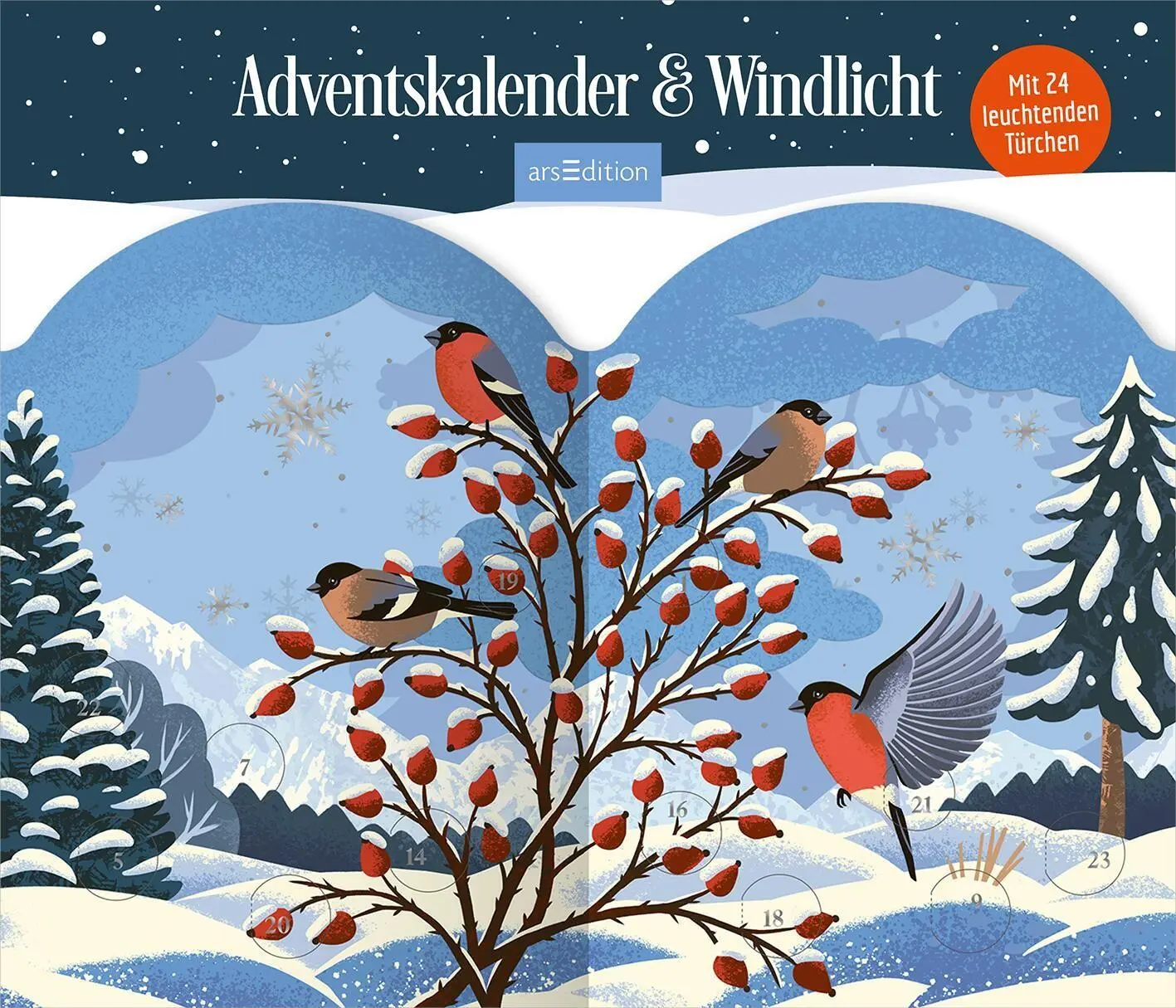 Cover: 4014489141099 | Windlicht-Adventskalender Winterzauber | Olga Kawa | Kalender | 4 S.