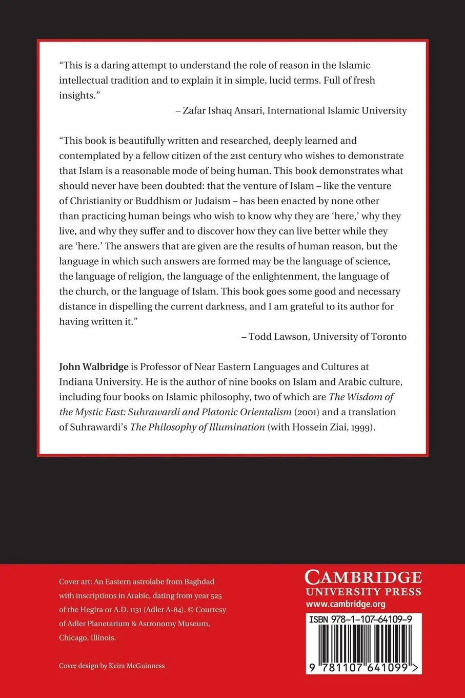 Rückseite: 9781107641099 | God and Logic in Islam | The Caliphate of Reason | John Walbridge