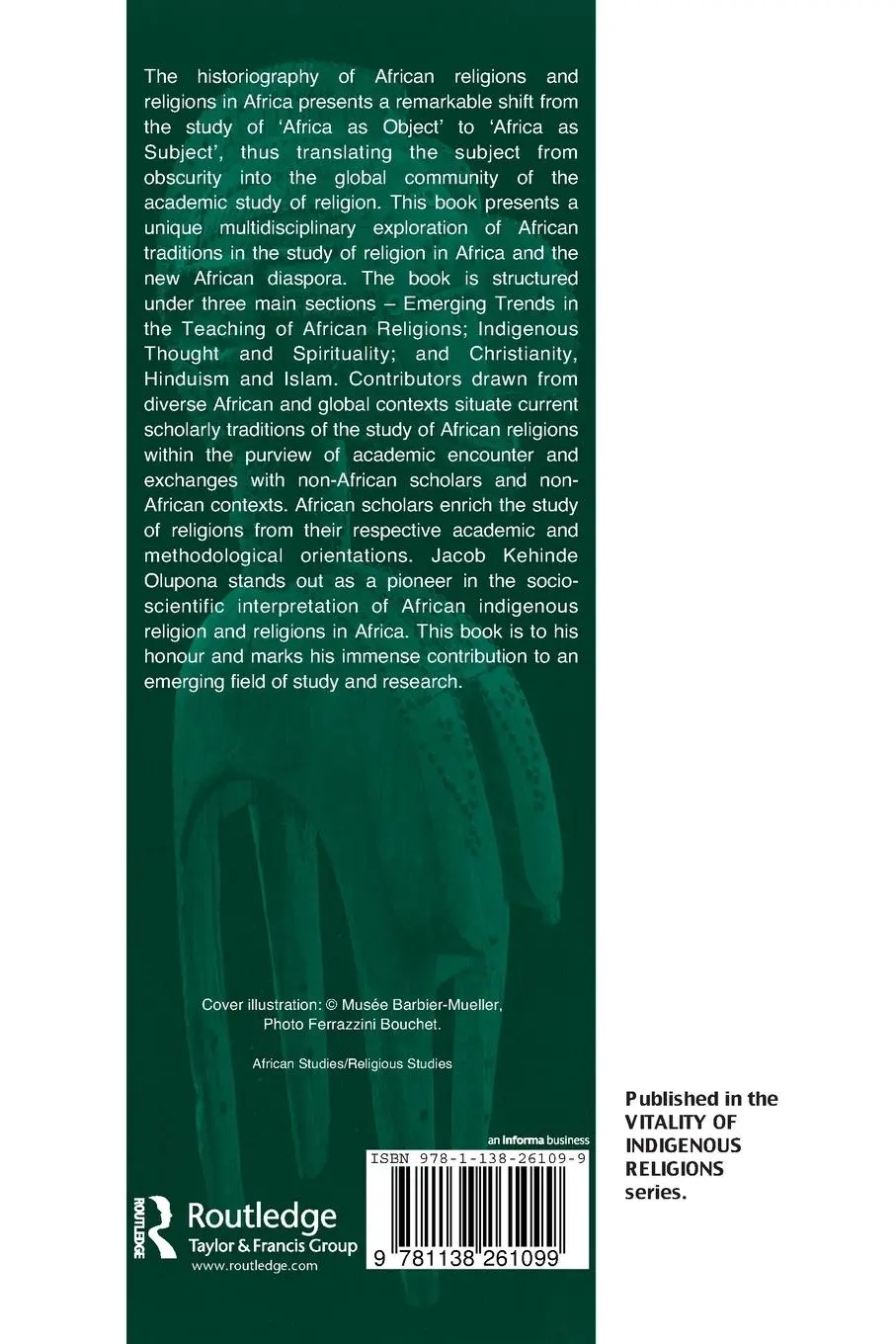 Rückseite: 9781138261099 | African Traditions in the Study of Religion in Africa | Ezra Chitando