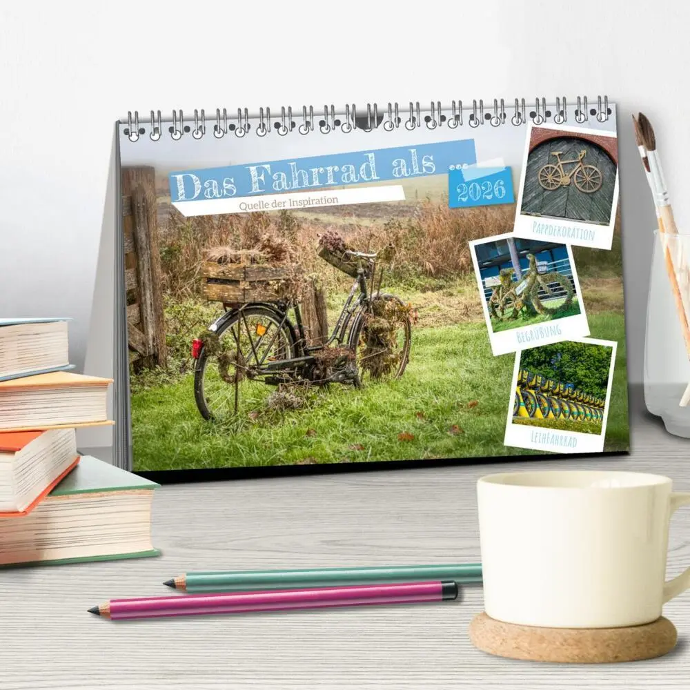 Bild: 9783457461099 | Das Fahrrad als ... (Tischkalender 2026 DIN A5 quer), CALVENDO...