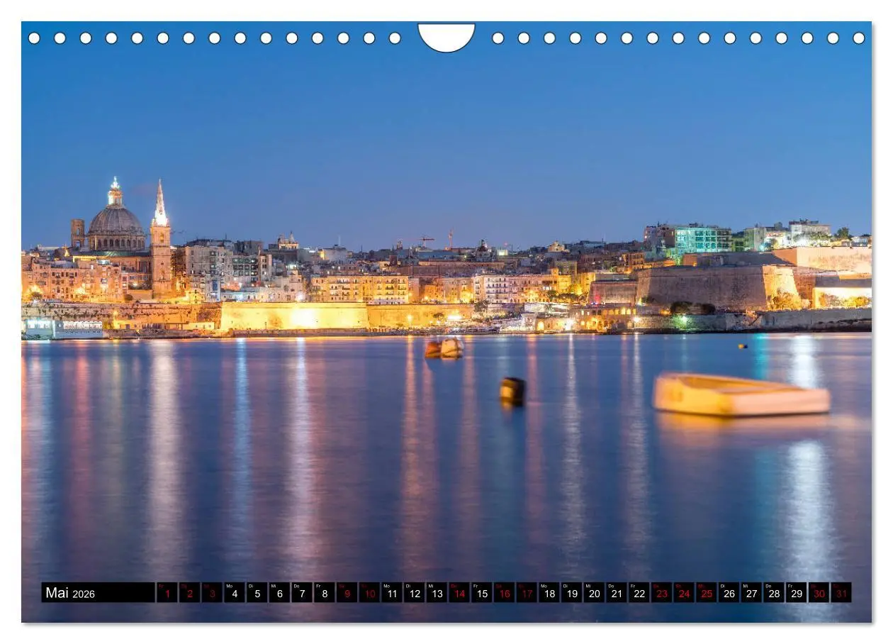 Bild: 9783457841099 | Valletta - Malta (Wandkalender 2026 DIN A4 quer), CALVENDO...