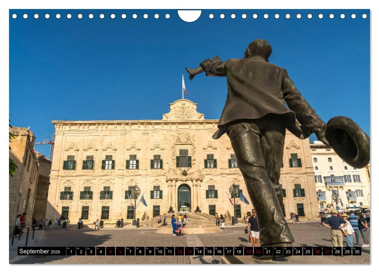 Bild: 9783457841099 | Valletta - Malta (Wandkalender 2026 DIN A4 quer), CALVENDO...