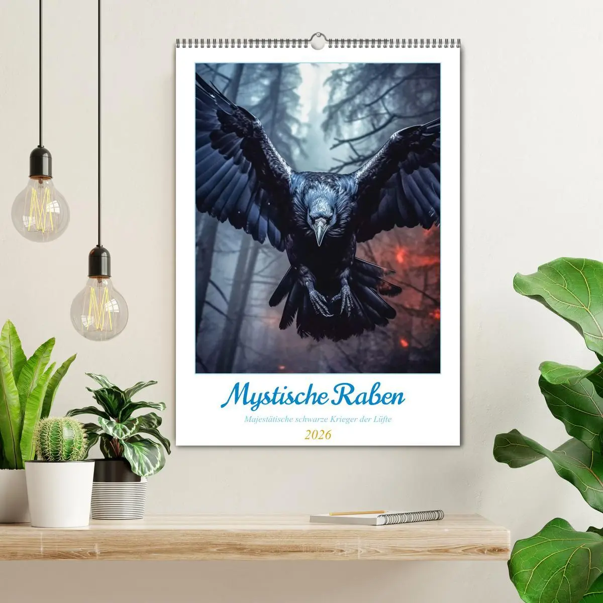 Bild: 9783516311099 | Mystische Raben (Wandkalender 2026 DIN A2 hoch), CALVENDO...