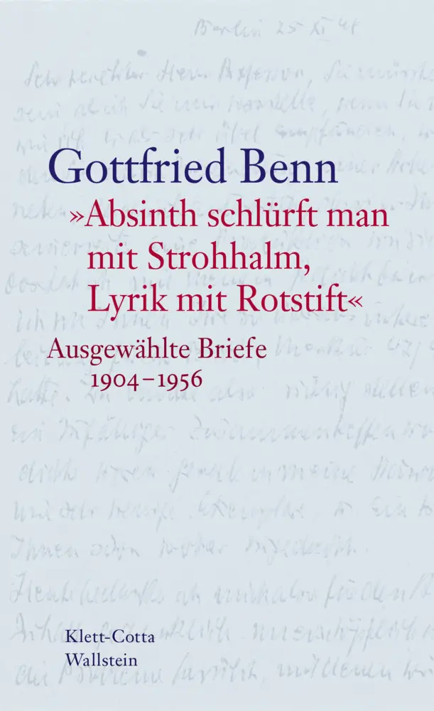 Cover: 9783835331099 | »Absinth schlürft man mit Strohhalm, Lyrik mit Rotstift« | Benn | Buch