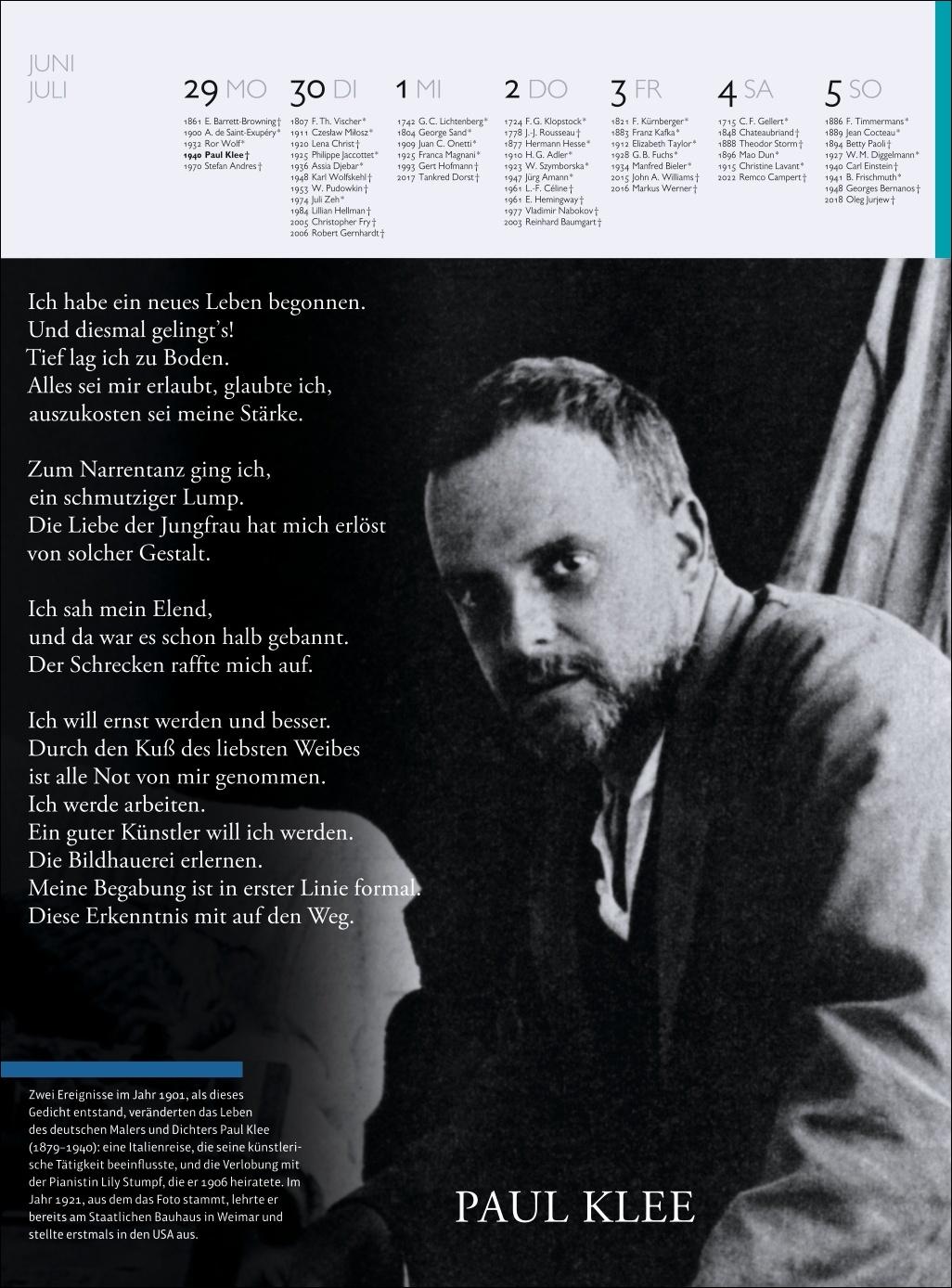 Bild: 9783840041099 | Der Literatur Kalender Wochenkalender 2026 | Claudia Jürgens | 60 S.