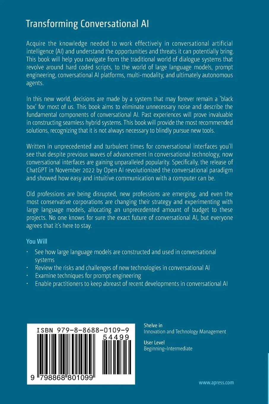 Rückseite: 9798868801099 | Transforming Conversational AI | Marina Ashurkina (u. a.) | Buch