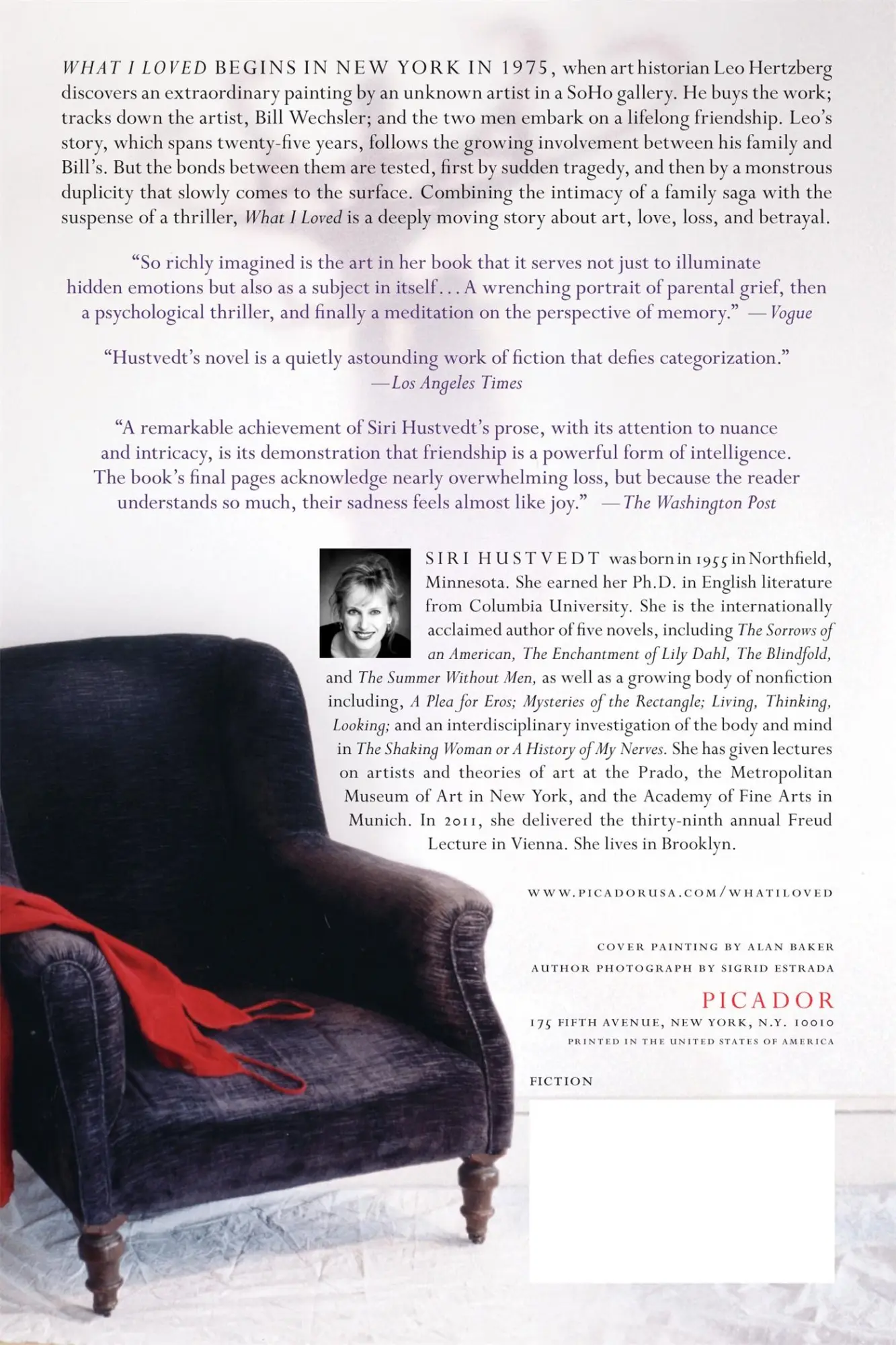 Rückseite: 9780312421199 | What I Loved | Siri Hustvedt | Taschenbuch | 370 S. | Englisch | 2004