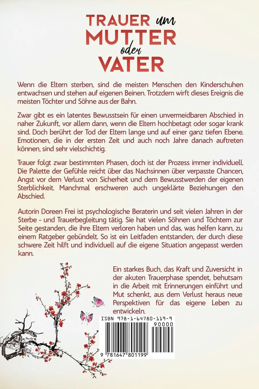 Rückseite: 9781647801199 | Trauer um Mutter oder Vater | Doreen Frei | Taschenbuch | 2020