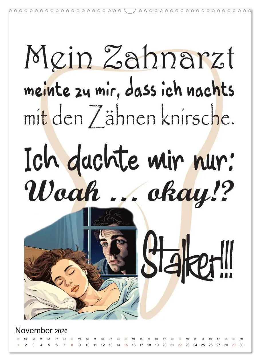 Bild: 9783516301199 | Zahnarztsprüche (hochwertiger Premium Wandkalender 2026 DIN A2...