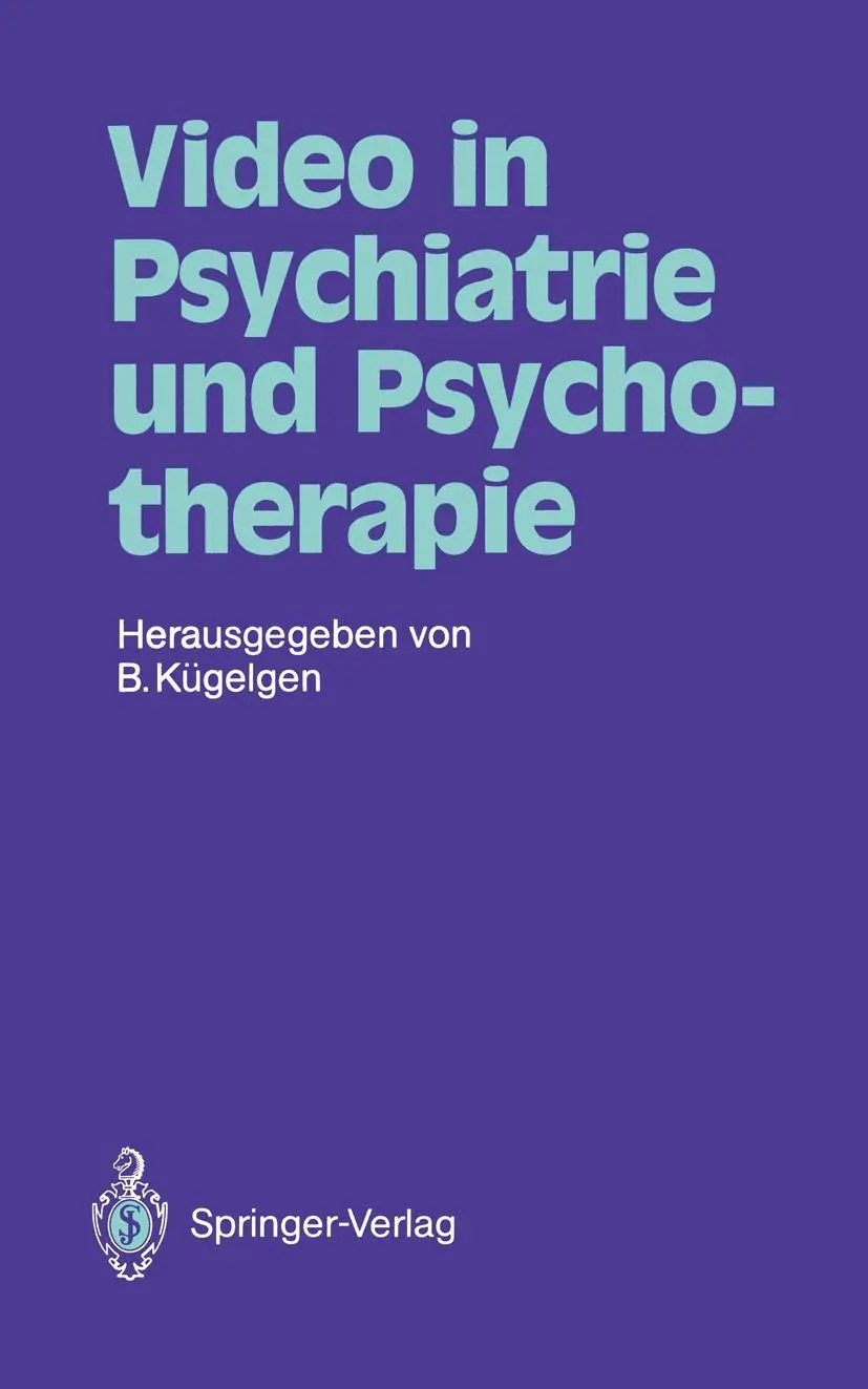Cover: 9783540511199 | Video in Psychiatrie und Psychotherapie | Bernhard Kügelgen | Buch
