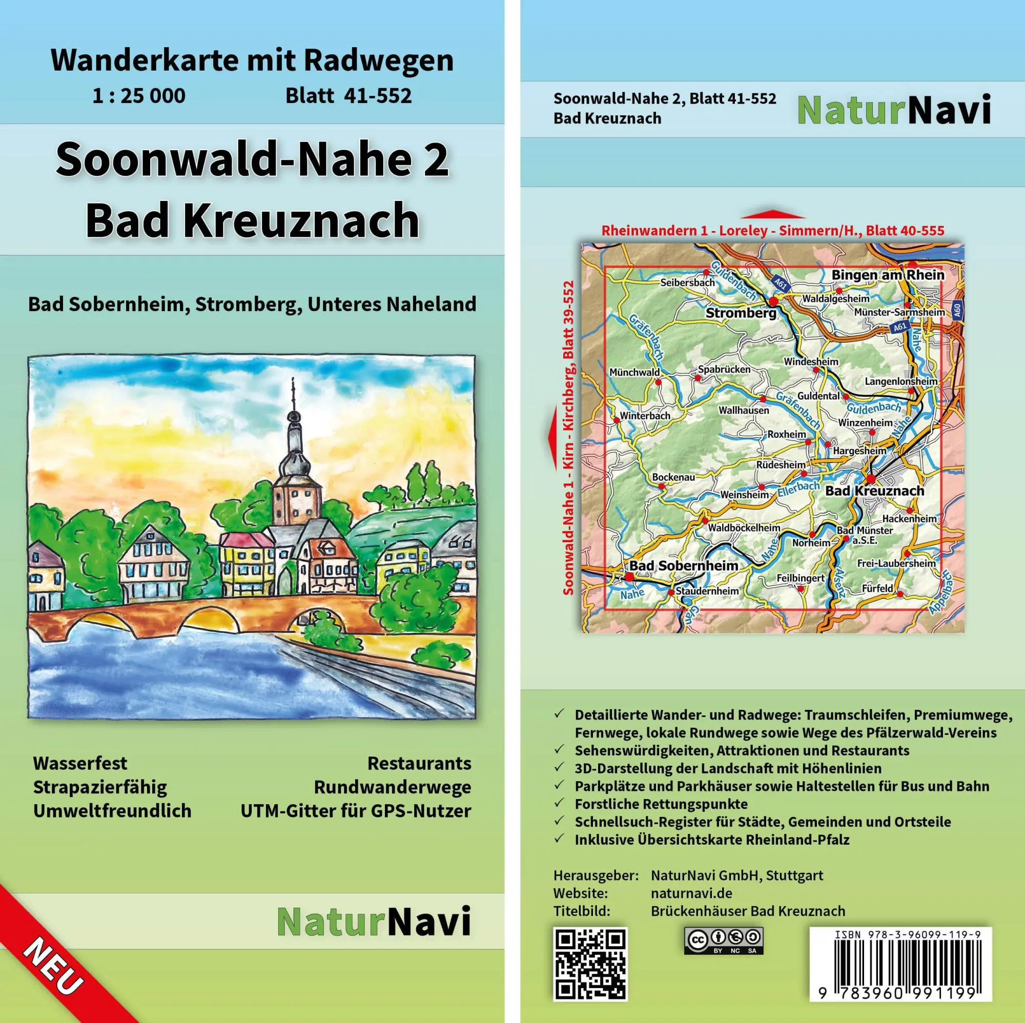 Cover: 9783960991199 | Soonwald-Nahe 2 - Bad Kreuznach 1:25 000 | (Land-)Karte | 1 S. | 2021