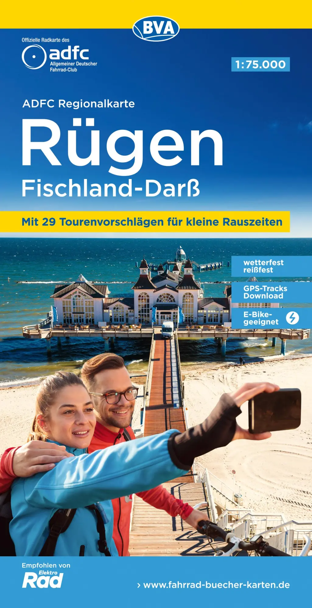 Cover: 9783969901199 | ADFC-Regionalkarte Rügen Fischland-Darß, 1:75.000, mit...