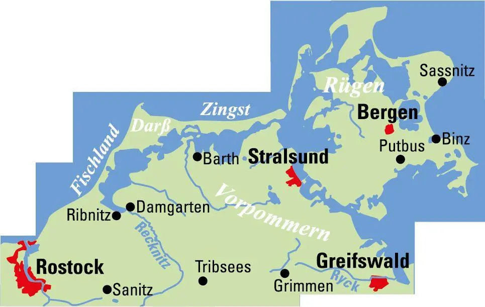Bild: 9783969901199 | ADFC-Regionalkarte Rügen Fischland-Darß, 1:75.000, mit...
