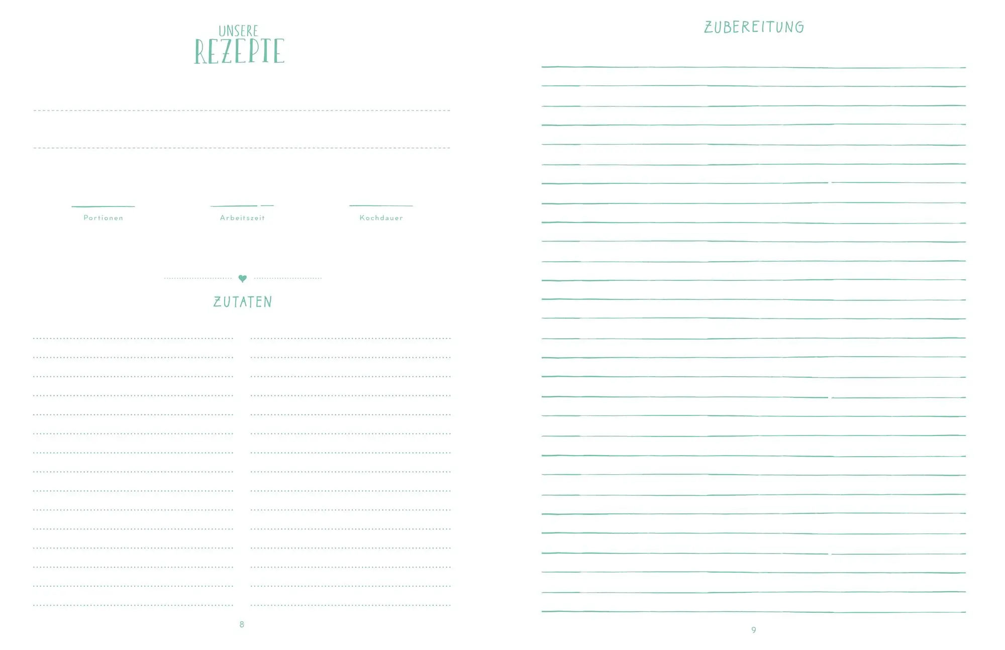 Bild: 4041433881299 | Unsere liebsten Rezepte - always &amp; forever | Einschreibbuch | Borchers