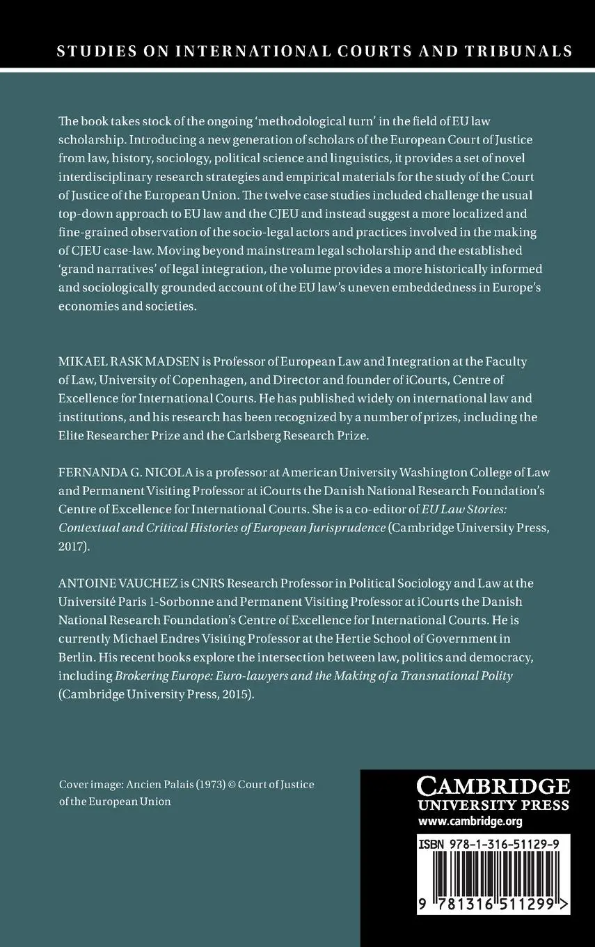 Rückseite: 9781316511299 | Researching the European Court of Justice | Mikael Rask Madsen (u. a.)