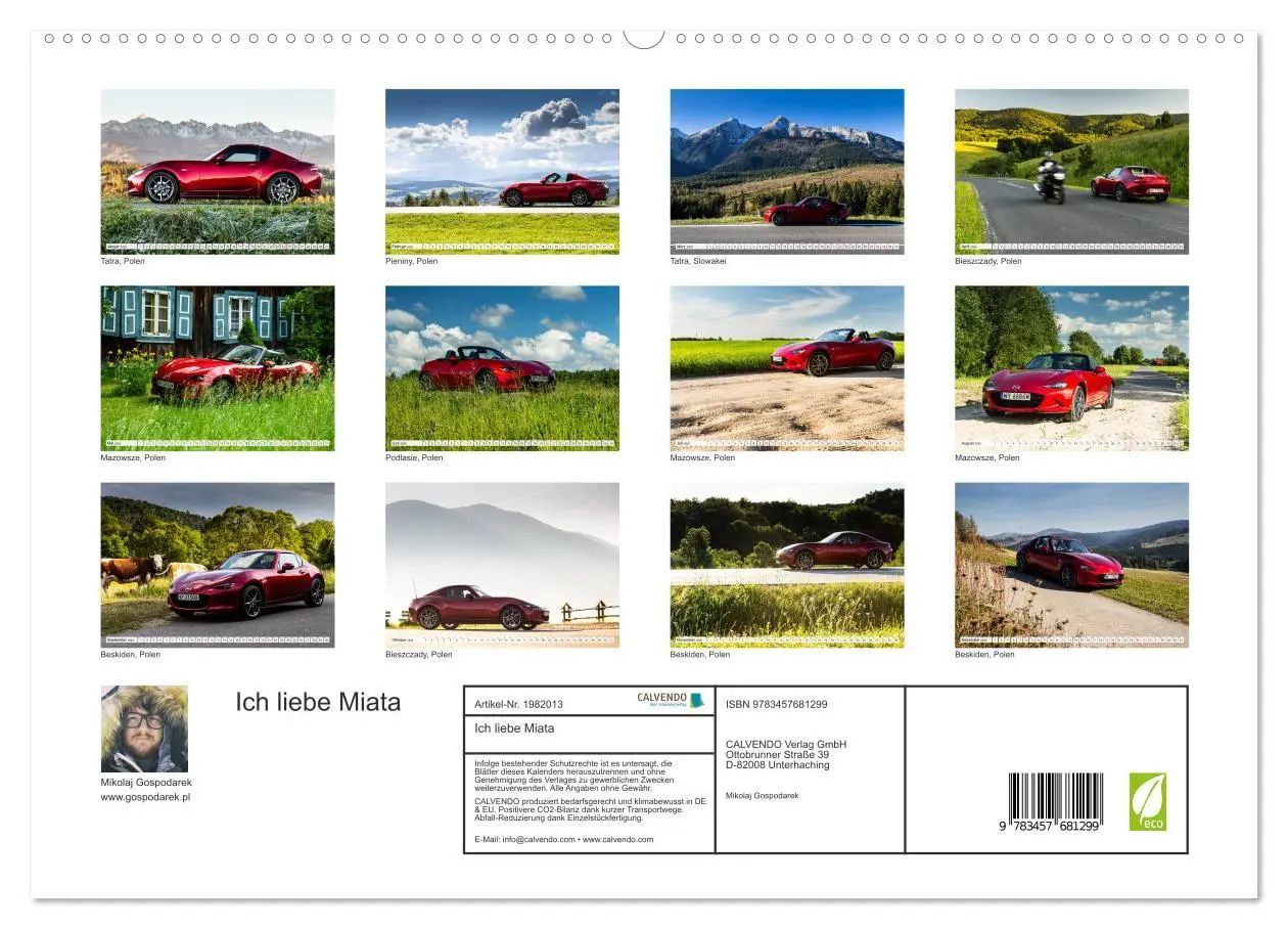 Bild: 9783457681299 | Ich liebe Miata (hochwertiger Premium Wandkalender 2026 DIN A2...