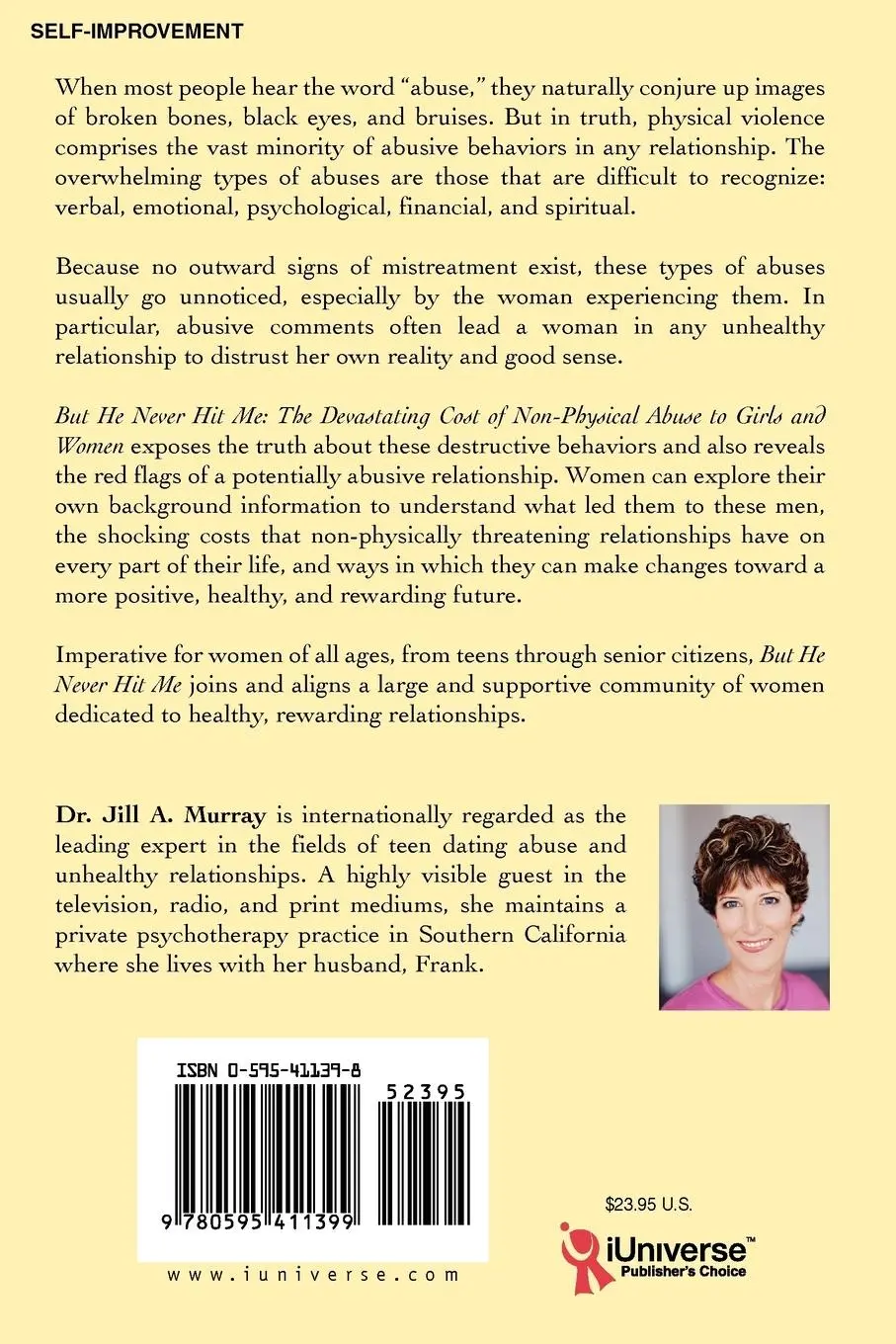 Rückseite: 9780595411399 | But He Never Hit Me | Jill Murray (u. a.) | Taschenbuch | Englisch