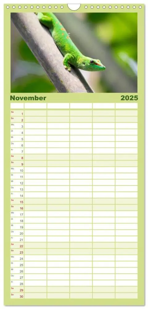 Bild: 9783457121399 | Familienplaner 2025 - Tierkalender 2025 mit 5 Spalten...
