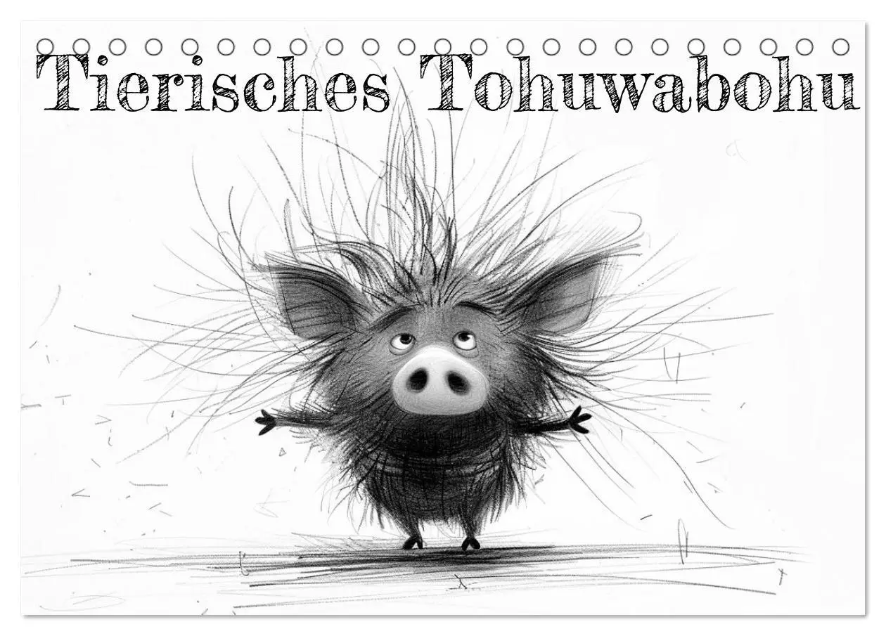 Cover: 9783457361399 | Tierisches Tohuwabohu (Tischkalender 2026 DIN A5 quer), CALVENDO...