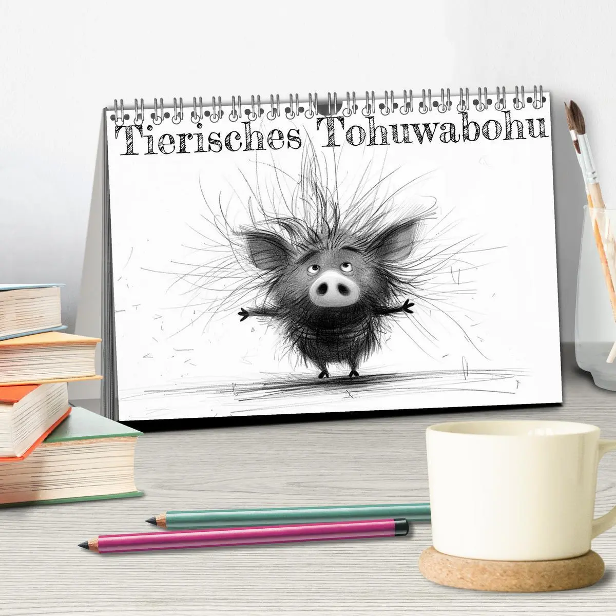 Bild: 9783457361399 | Tierisches Tohuwabohu (Tischkalender 2026 DIN A5 quer), CALVENDO...