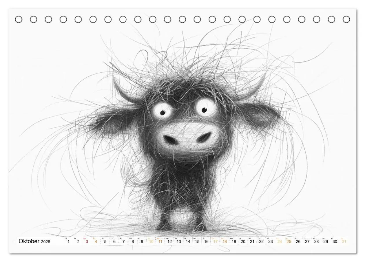Bild: 9783457361399 | Tierisches Tohuwabohu (Tischkalender 2026 DIN A5 quer), CALVENDO...