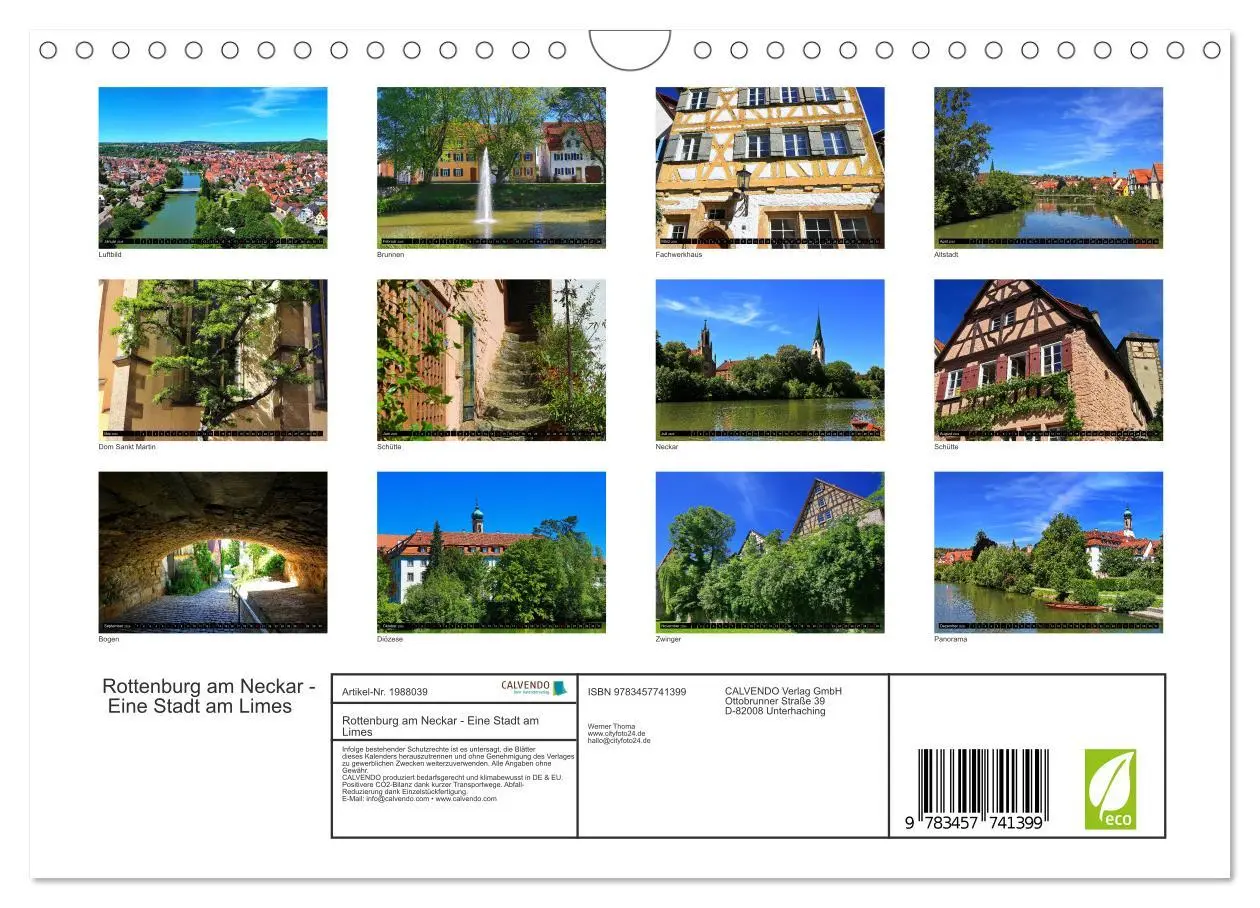 Bild: 9783457741399 | Rottenburg am Neckar - Eine Stadt am Limes (Wandkalender 2026 DIN...