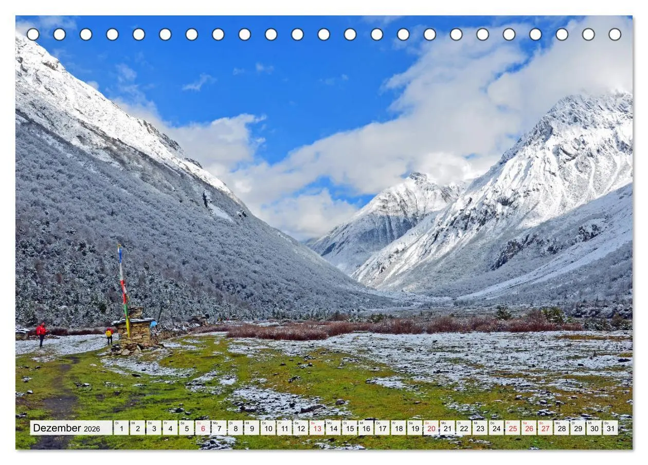 Bild: 9783457811399 | NEPAL, die Umrundung des Manaslu (Tischkalender 2026 DIN A5 quer),...