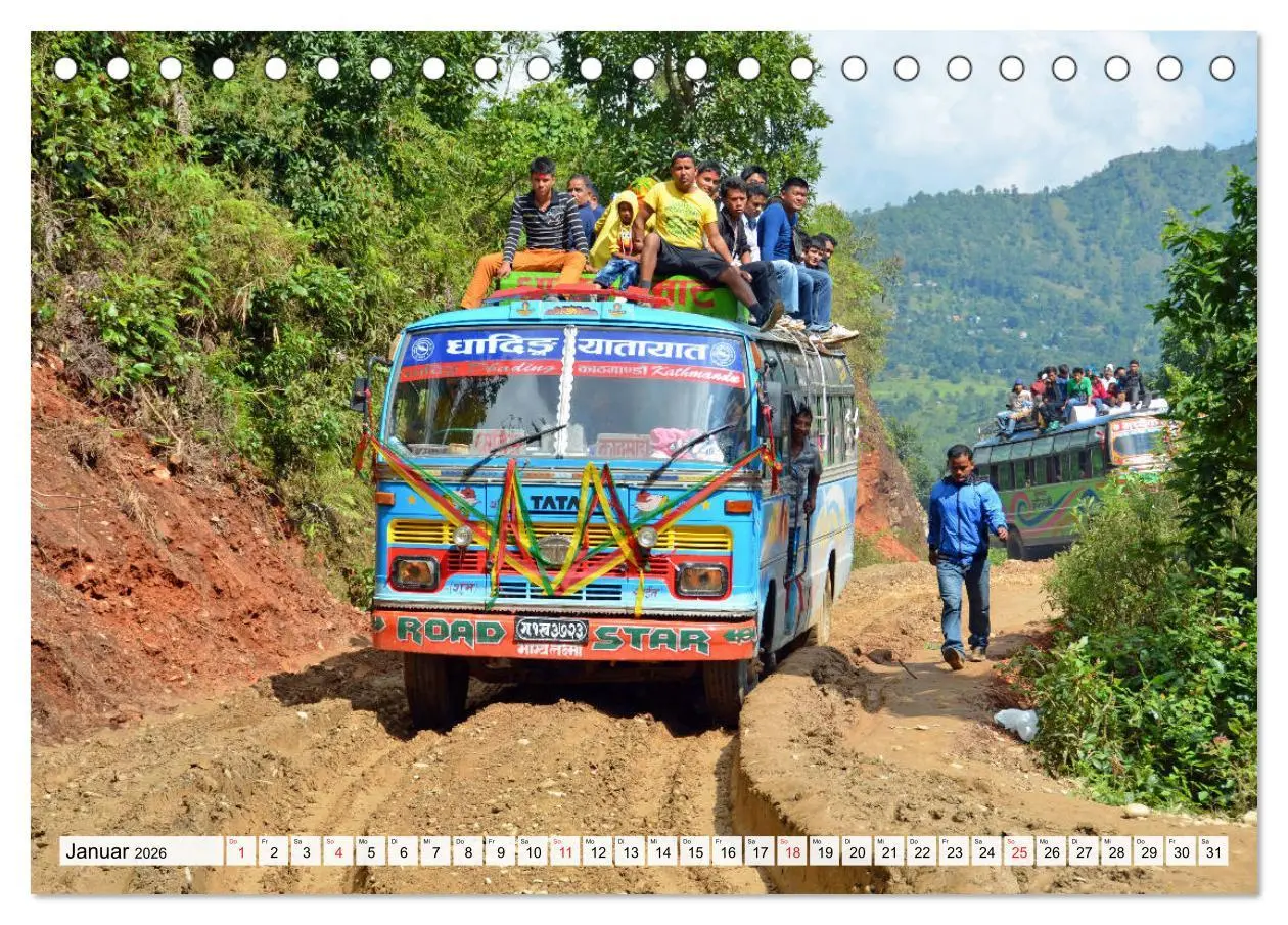 Bild: 9783457811399 | NEPAL, die Umrundung des Manaslu (Tischkalender 2026 DIN A5 quer),...