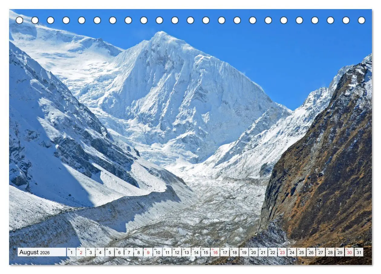 Bild: 9783457811399 | NEPAL, die Umrundung des Manaslu (Tischkalender 2026 DIN A5 quer),...