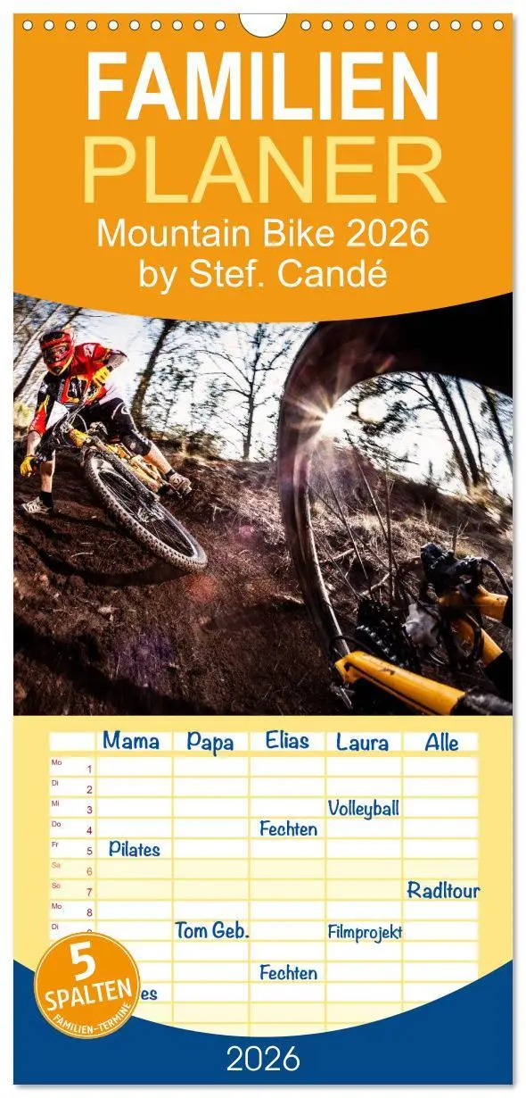 Cover: 9783516521399 | Familienplaner 2026 - Mountain Bike 2026 by Stef. Candé mit 5...