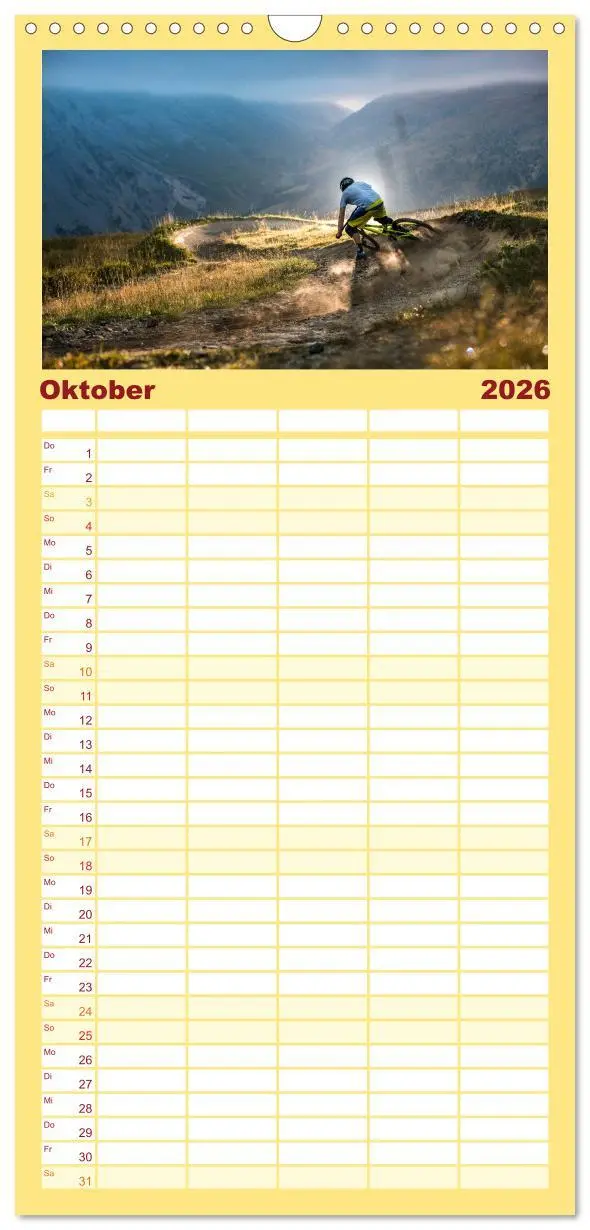 Bild: 9783516521399 | Familienplaner 2026 - Mountain Bike 2026 by Stef. Candé mit 5...