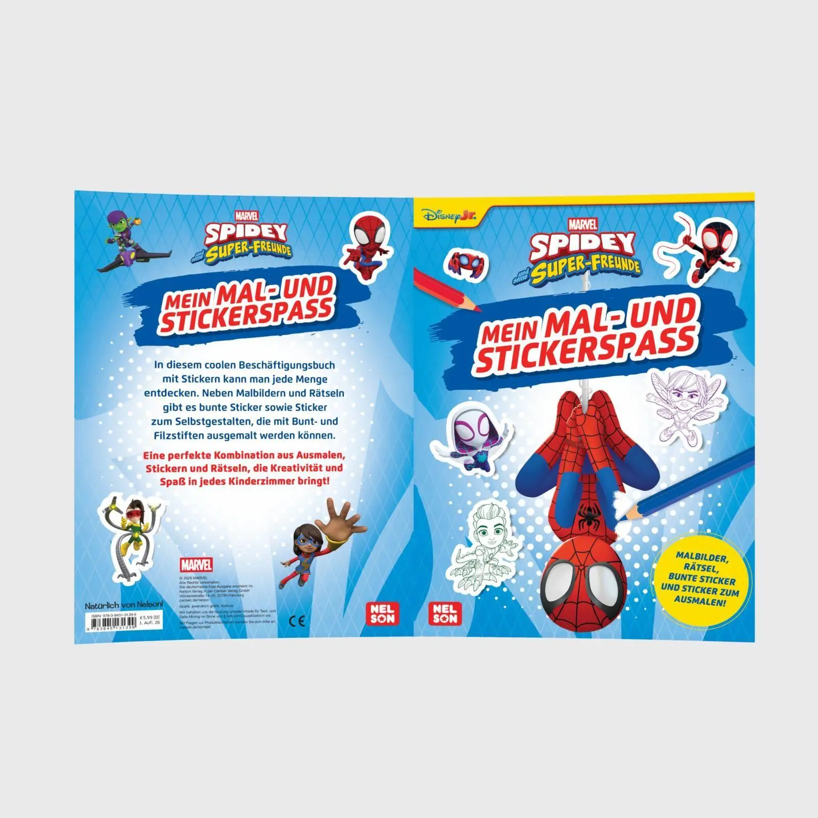 Bild: 9783845131399 | Spidey und seine Super-Freunde: Mein Mal- und Stickerspaß | Buch