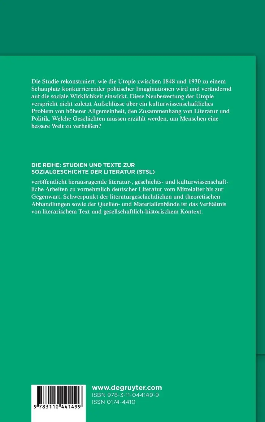 Rückseite: 9783110441499 | Dynamiken politischer Imagination | Robert Leucht | Buch | XVI | 2016