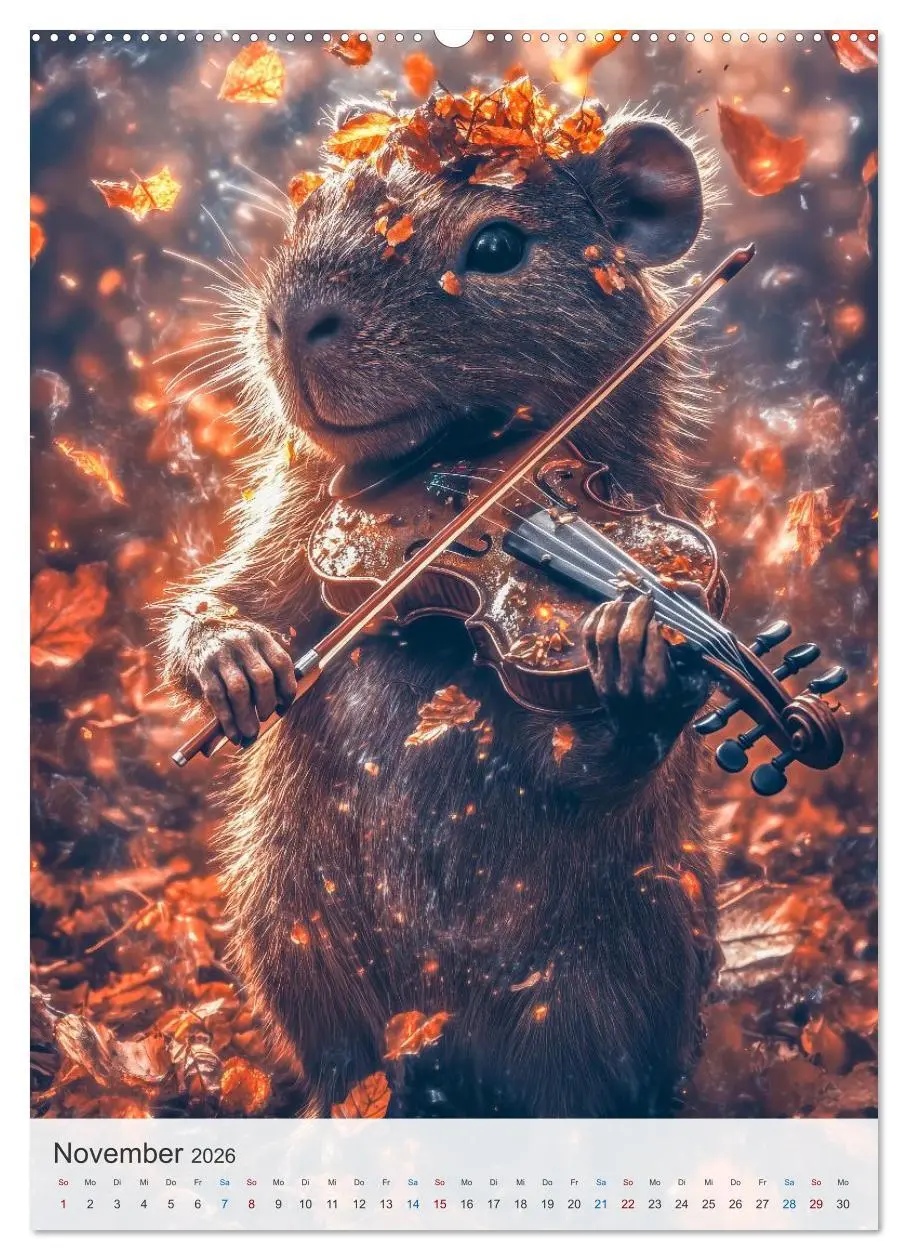 Bild: 9783457801499 | Capybara und Gemütlichkeit (hochwertiger Premium Wandkalender 2026...