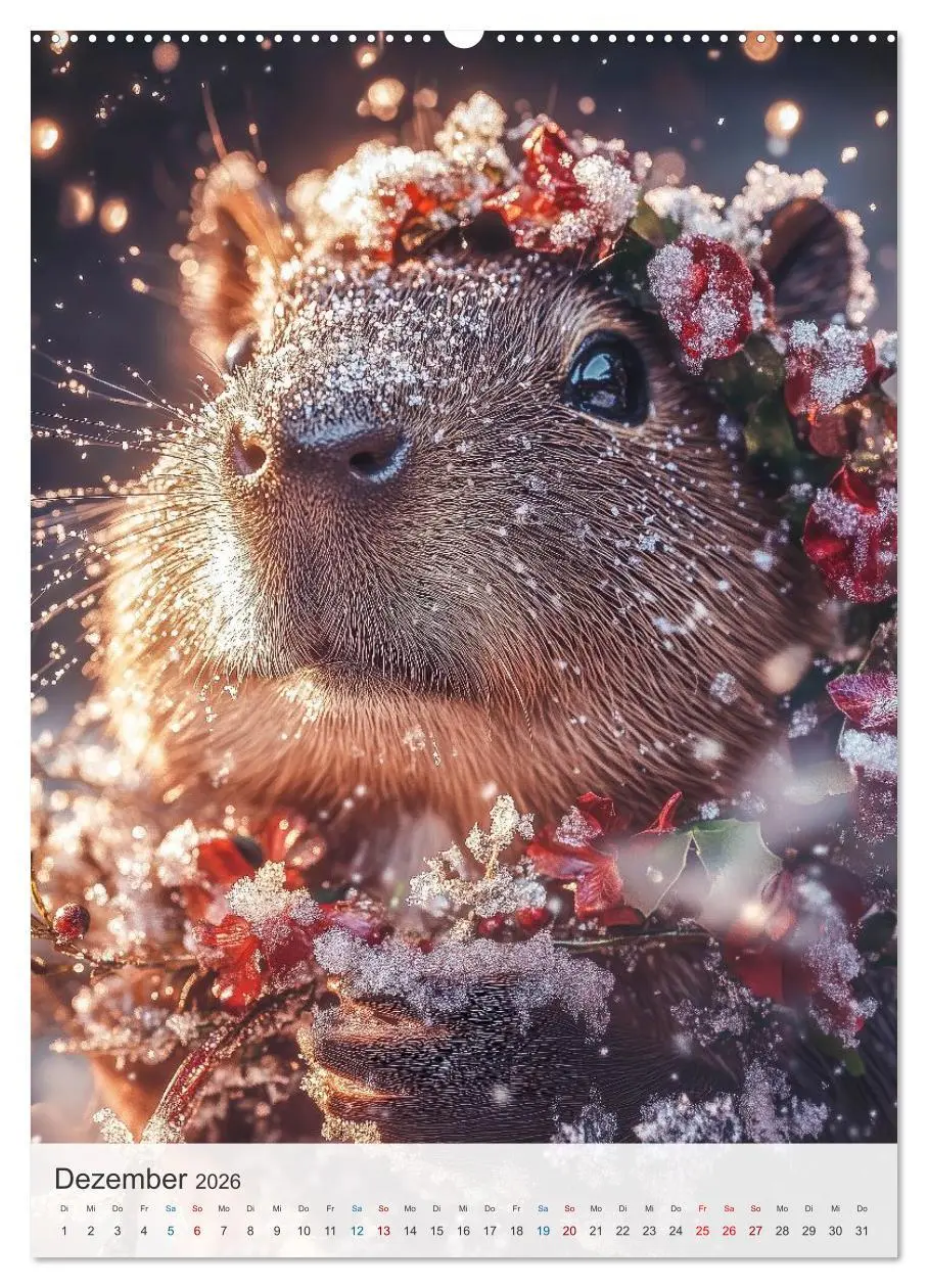 Bild: 9783457801499 | Capybara und Gemütlichkeit (hochwertiger Premium Wandkalender 2026...
