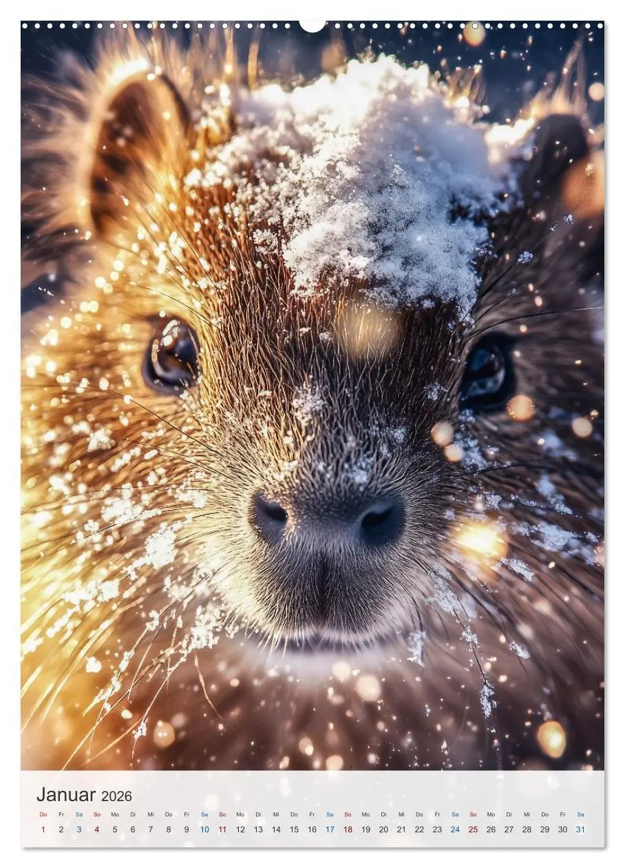 Bild: 9783457801499 | Capybara und Gemütlichkeit (hochwertiger Premium Wandkalender 2026...