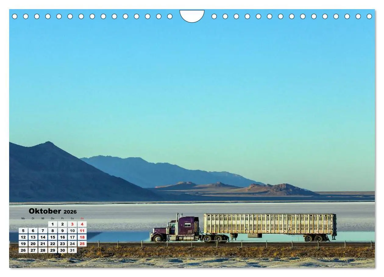 Bild: 9783457971499 | US-Trucks. Faszination Langhauber (Wandkalender 2026 DIN A4 quer),...