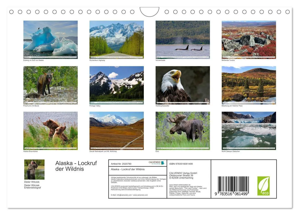 Bild: 9783516061499 | Alaska - Lockruf der Wildnis (Wandkalender 2026 DIN A4 quer),...