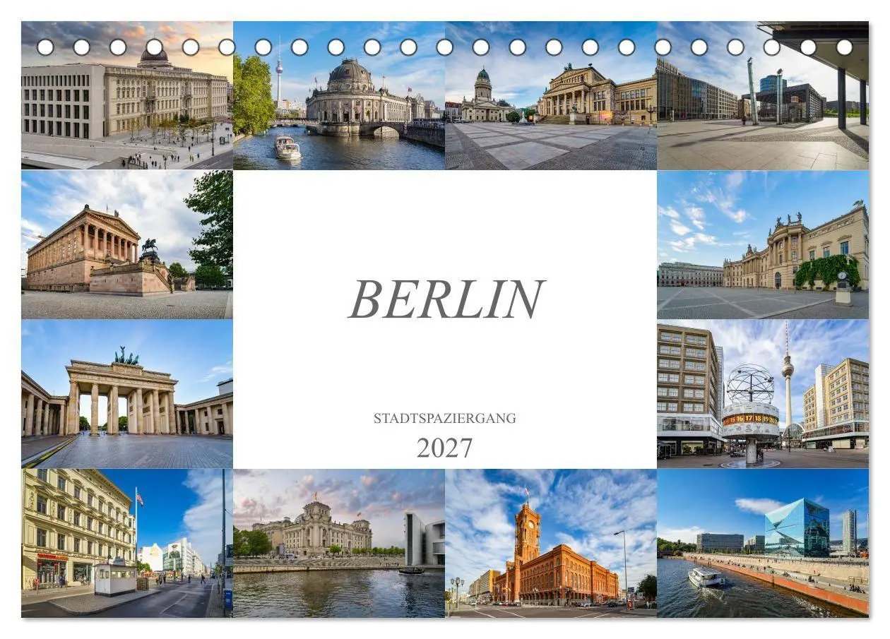 Cover: 9783569461499 | Berlin Stadtspaziergang (Tischkalender 2027 DIN A5 quer), CALVENDO...