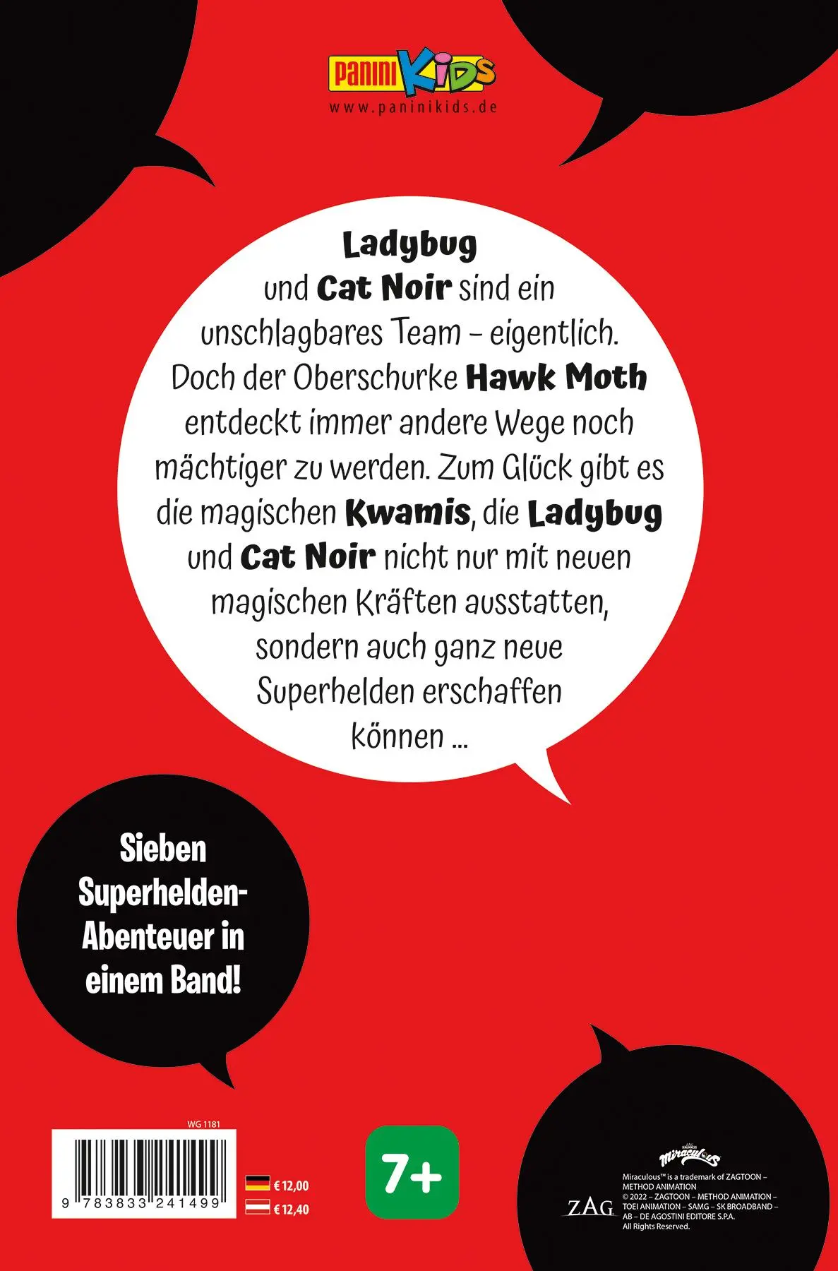 Rückseite: 9783833241499 | Mein erster Comic: Miraculous: Superhelden-Power mit Ladybug und...