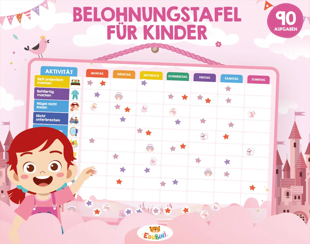 Bild: 4270004291599 | Belohnungstafel für Kinder: Prinzessinnen Edition | Karton | 291599