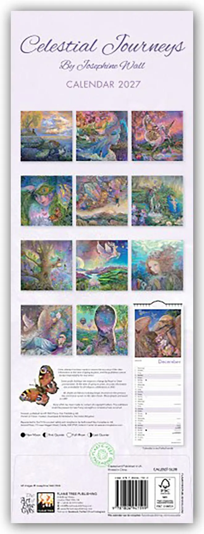 Rückseite: 9781806941599 | Josephine Wall, Celestial Journeys - Slimline-Kalender 2027 -...