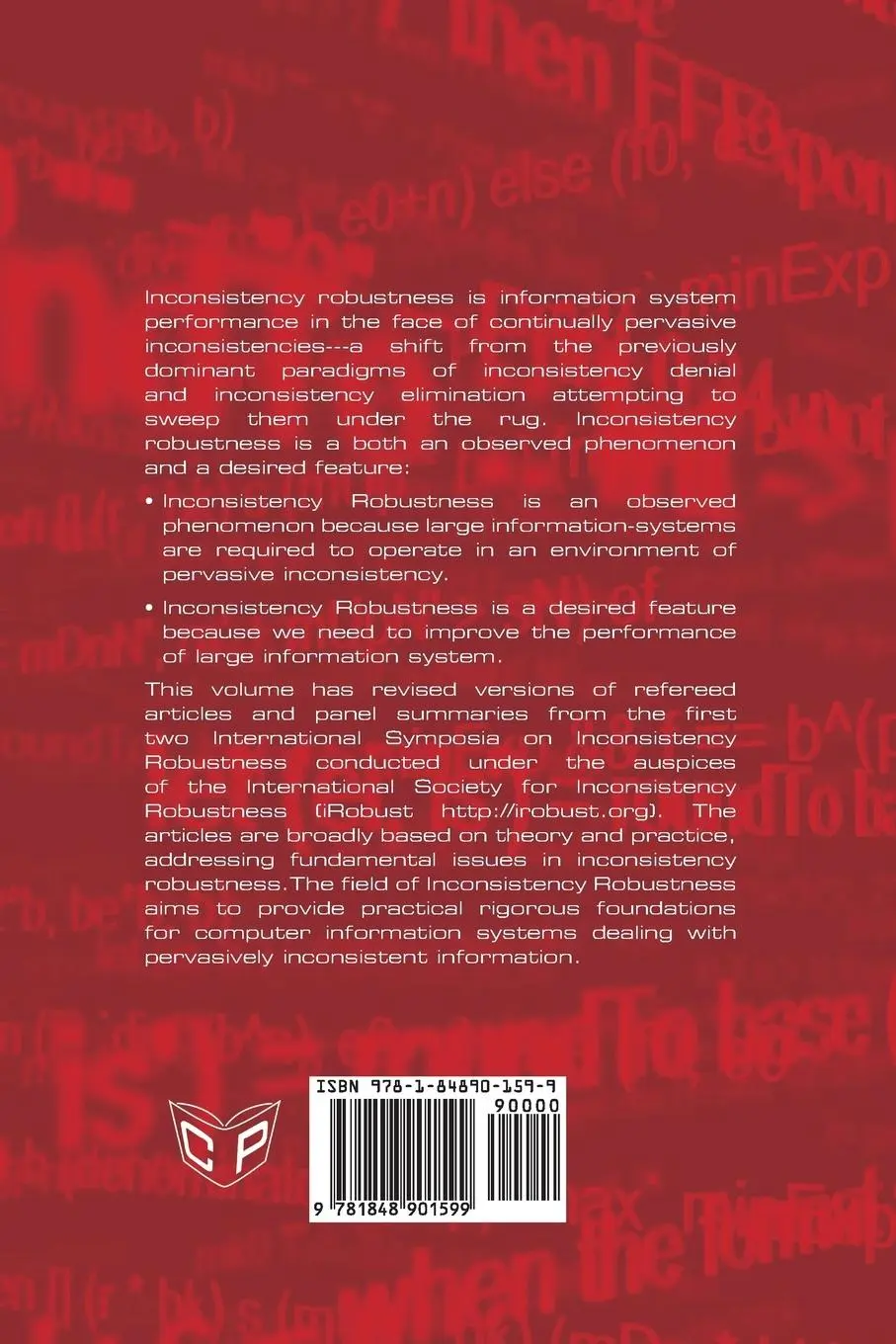 Rückseite: 9781848901599 | Inconsistency Robustness | Carl Hewitt (u. a.) | Taschenbuch | 2015