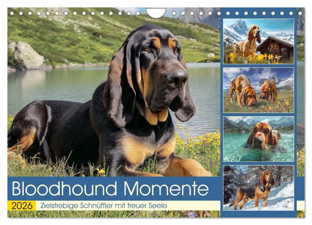 Cover: 9783457721599 | Bloodhound Momente. Zielstrebige Schnüffler mit treuer Seele...