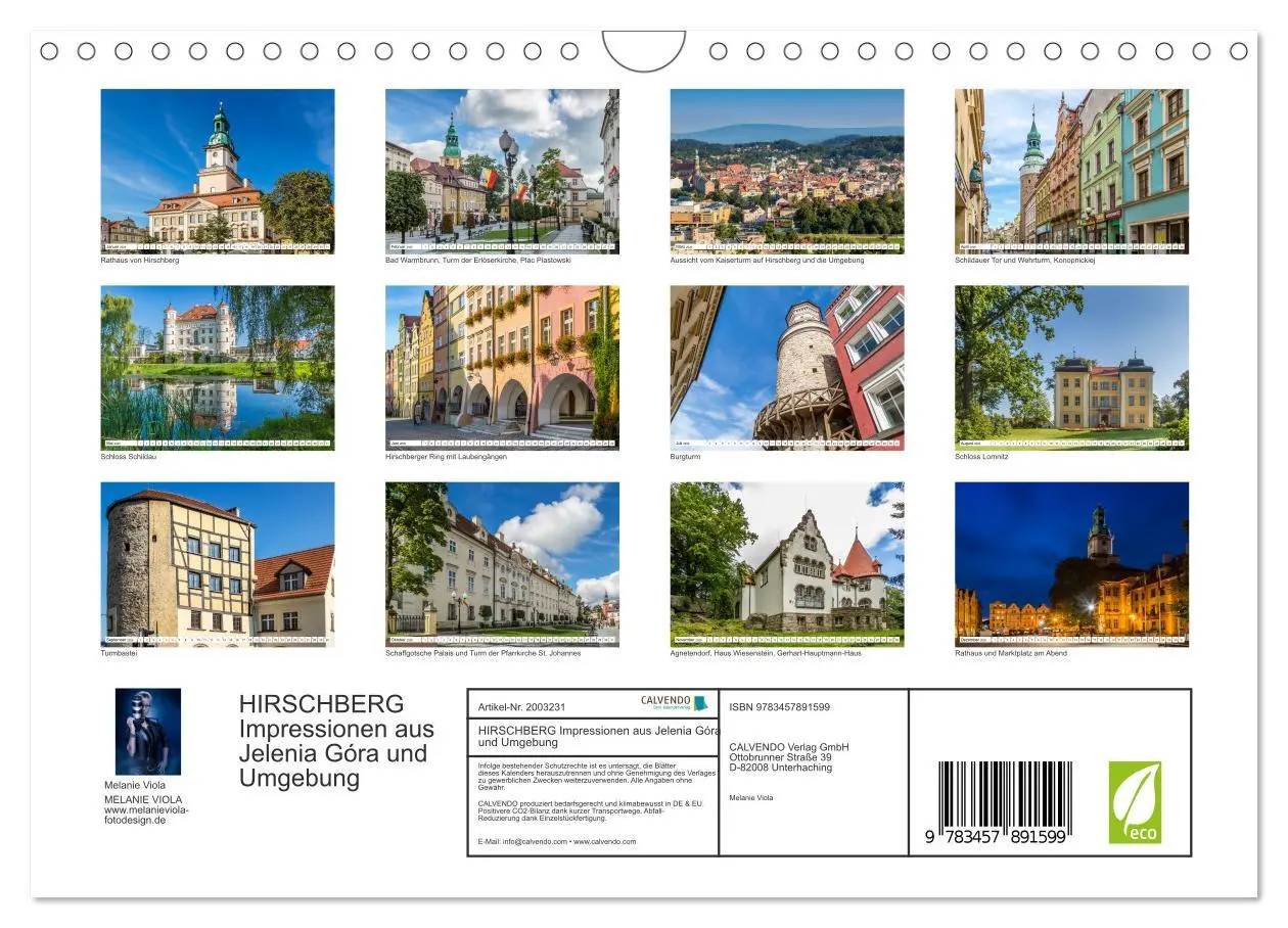 Bild: 9783457891599 | HIRSCHBERG Impressionen aus Jelenia Góra und Umgebung (Wandkalender...