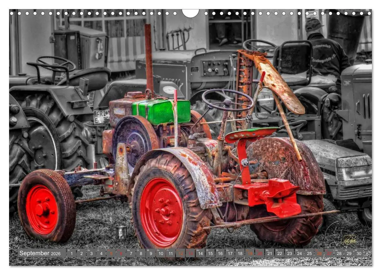 Bild: 9783516051599 | Traktoren - Oldtimer (Wandkalender 2026 DIN A3 quer), CALVENDO...