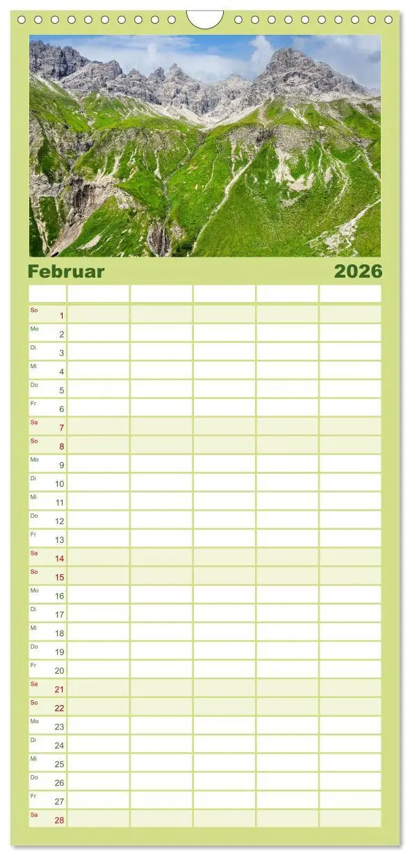 Bild: 9783516501599 | Familienplaner 2026 - Oberstdorf - Bergparadies in den Alpen mit 5...